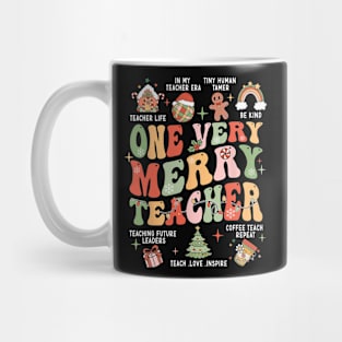 Funny Xmas Holiday Very Merry Teacher Mug